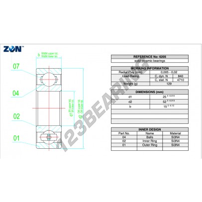 6205-CE-SI3N4-PTFE-ZEN