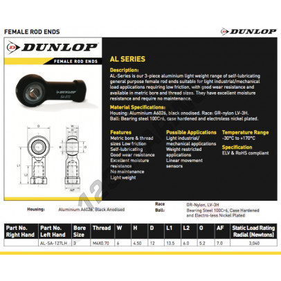 AL-SA-127-LH-DUNLOP
