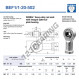 Rod end SI - BEF1-1-20-502-DURBAL