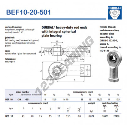 BEF10-20-501-DURBAL