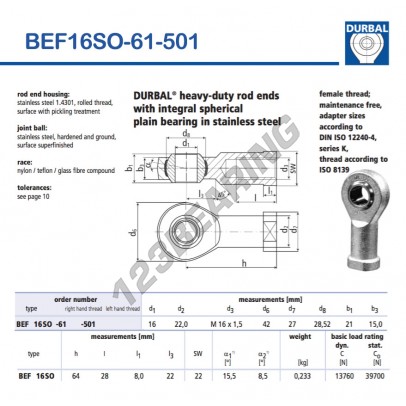BEF16SO-61-501-DURBAL