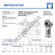 Rod end SI - BEF5-8-20-501-DURBAL