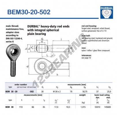 BEM30-20-502-DURBAL