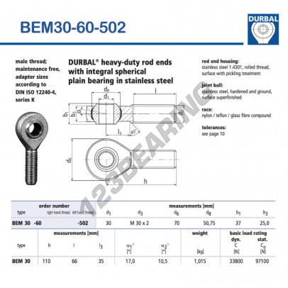 BEM30-60-502-DURBAL
