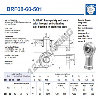 BRF08-60-501-DURBAL