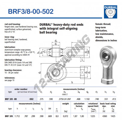 BRF3-8-00-502-DURBAL