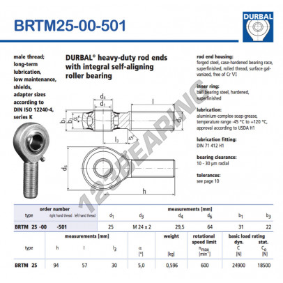 BRTM25-00-501-DURBAL