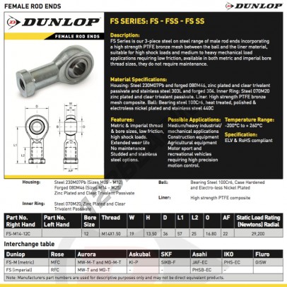 FSL-M14-12-C-DUNLOP