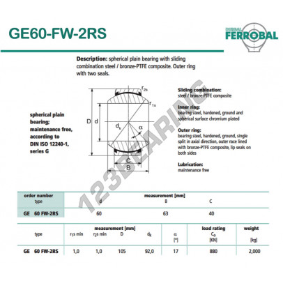 GE60-FW-2RS-DURBAL