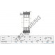 Mast guide bearing - MG-5208-VFFQB-NTN