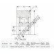 Mast guide bearing - MG307-FFD-8-ENDURO