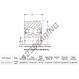Mast guide bearing - MG313-DDL-3-ENDURO