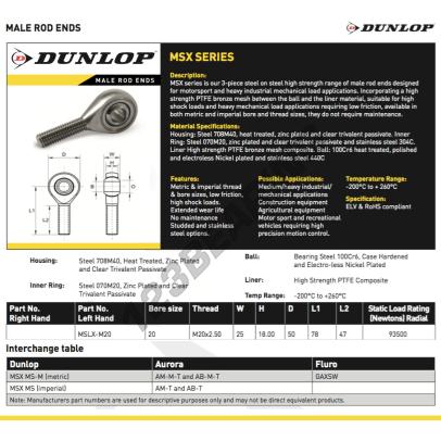 MSLX-M20-DUNLOP