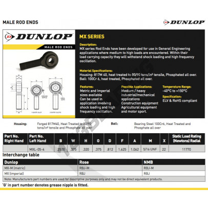 MXL-05-4-DUNLOP