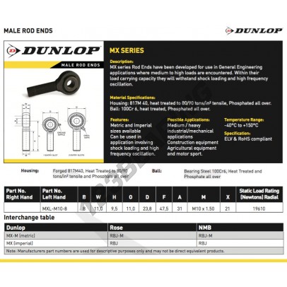 MXL-M10-8-DUNLOP
