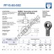 Rod end SI - PF15-00-502-DURBAL