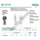 Rod end SI - SIL12-T-K-DURBAL