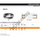 Thrust roller bearing - T176W-TIMKEN