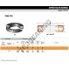 Thrust roller bearing - T182W-TIMKEN