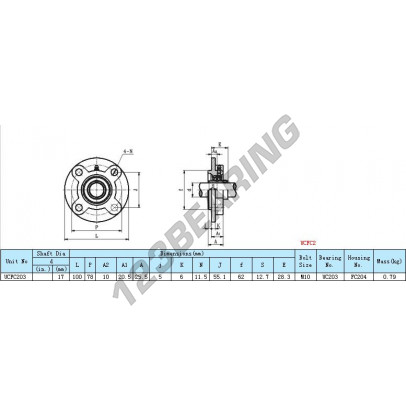 UCFC203-INOX