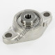 Housed bearing - 2 bolts - UCFL201-INOX
