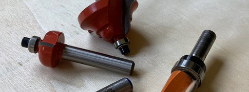 Changing a router bit bearing